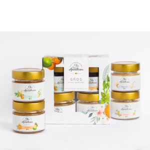Coffret Miel artisanal (4) aux huiles essentielles