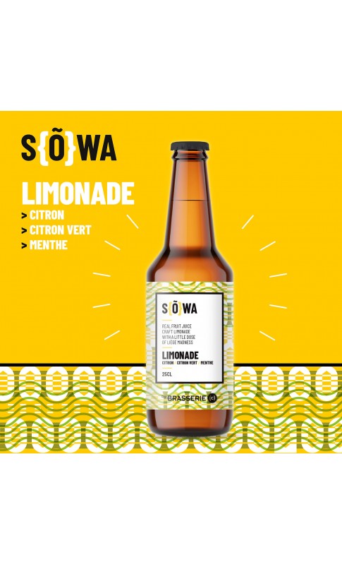Limonade belge & bio SOWA citron menthe