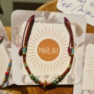 MarlaH - bracelet Hippy - perles Miyuki & pierres naturelles
