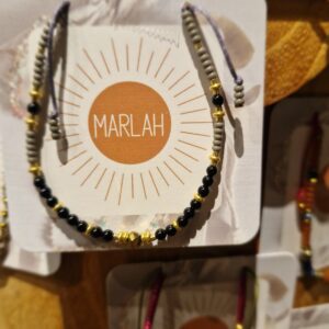 MarlaH - bracelet Hippy - perles Miyuki & pierres naturelles