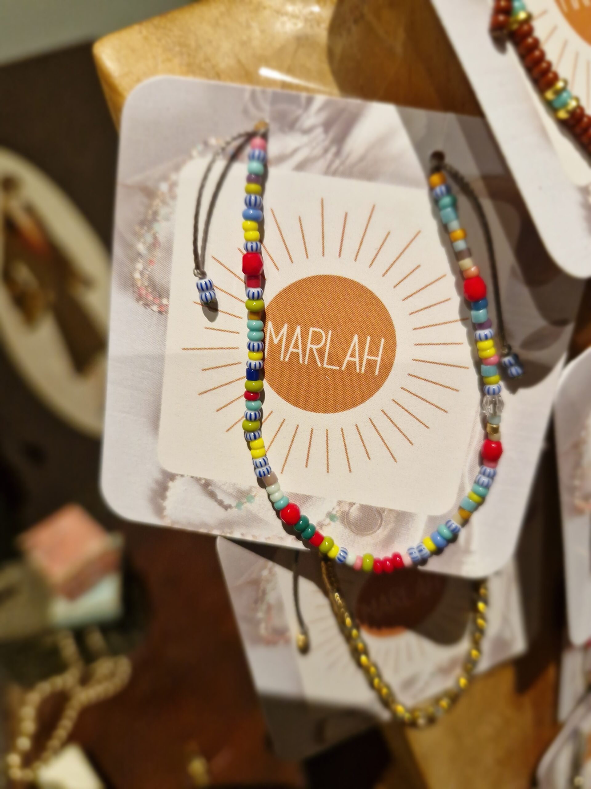 MarlaH - bracelet Hippy - perles Miyuki & pierres naturelles