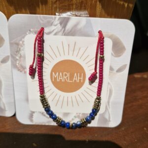 MarlaH - bracelet Hippy - perles Miyuki & pierres naturelles
