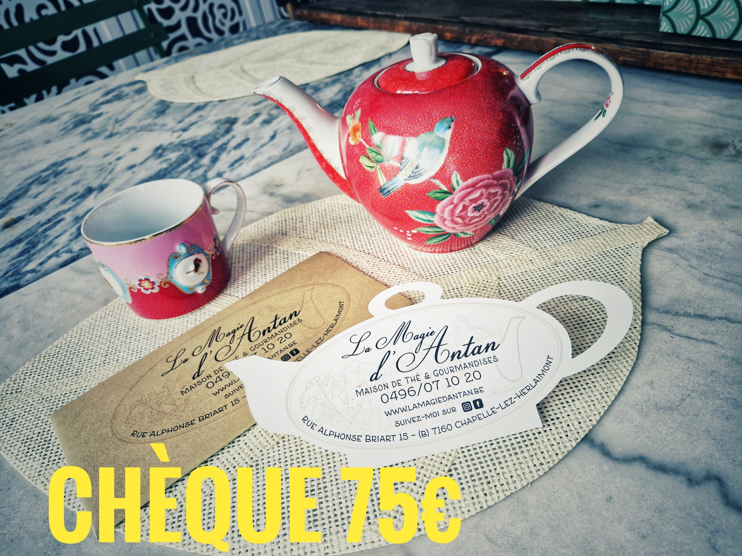 Chèque cadeau "Écrin de soutien" de 75€