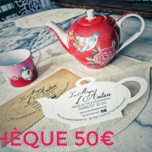 Chèque cadeau "Écrin de soutien" de 50€