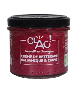 Tartinade artisanale bio Crème de betterave, balsamique & carvi