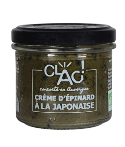 Tartinade artisanale bio Crème d'épinards à la japonaise
