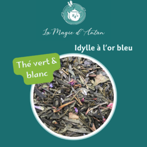 Thé vert & blanc - Idylle à l'or bleu
