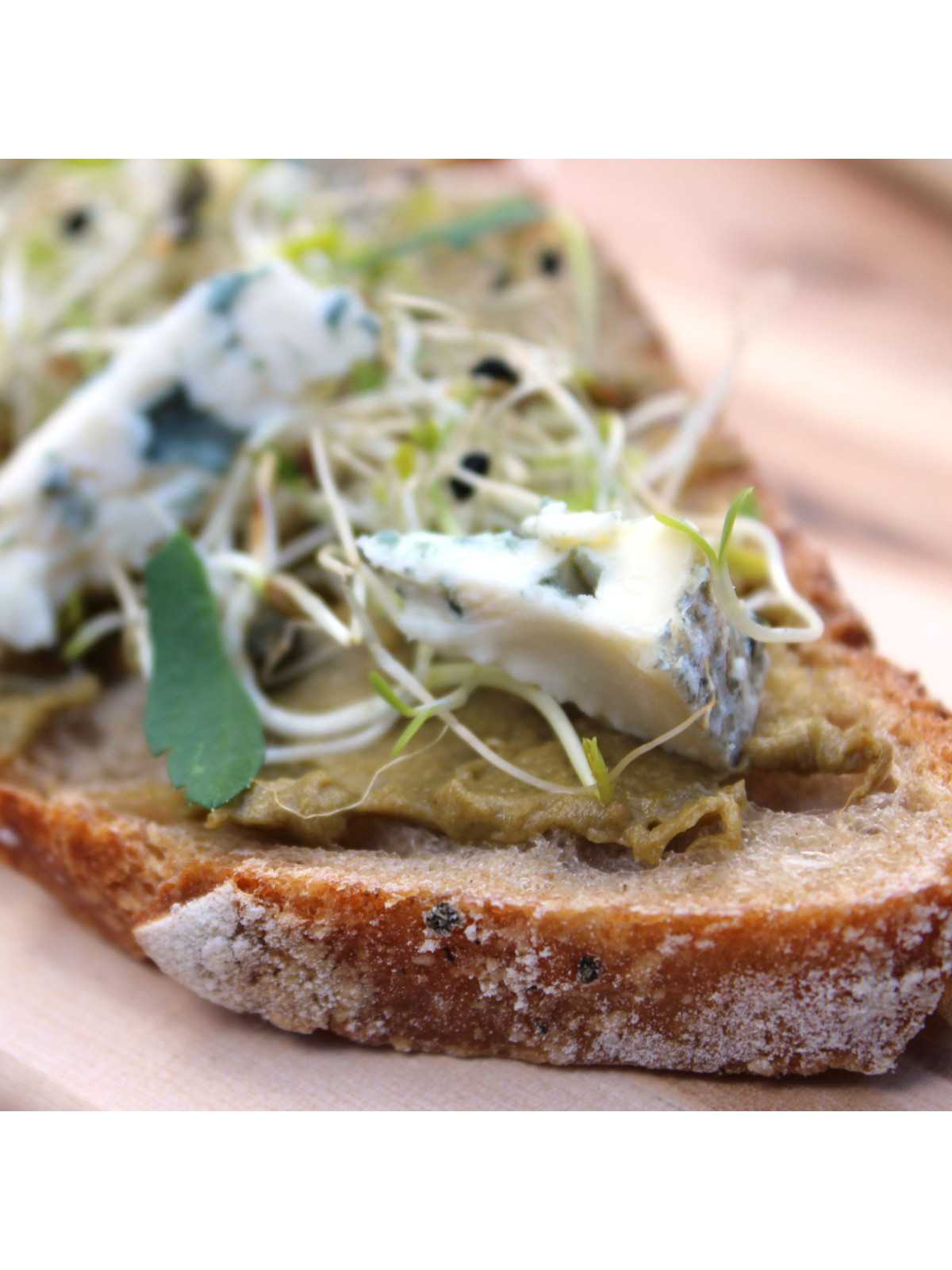 Tartinade artisanale bio Crème de poireaux à la fourme d'Ambert