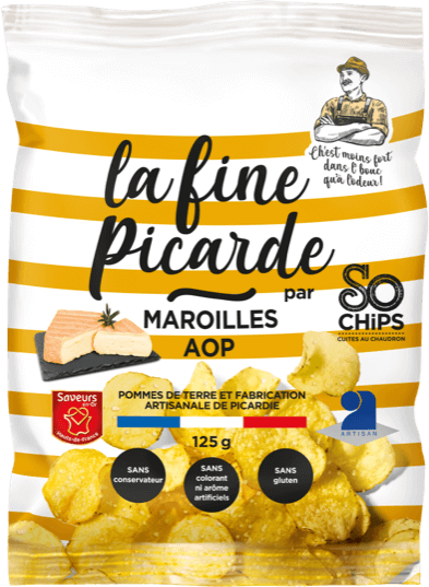 Chips artisanales "La fine Picardie" - Maroilles AOP