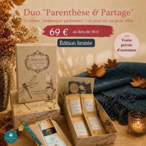 VENTE PRIVÉE jusqu'à dim. 20/09 ! DUO coffrets Arabesques Parfumées 69€ au lieu de 78€