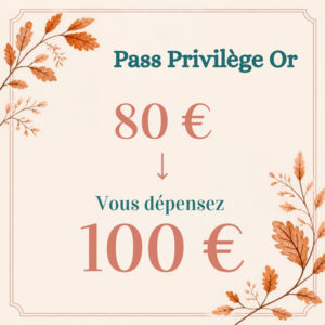 W-e du client - PASS Privilège Or 80€ payés, dépensez 100€